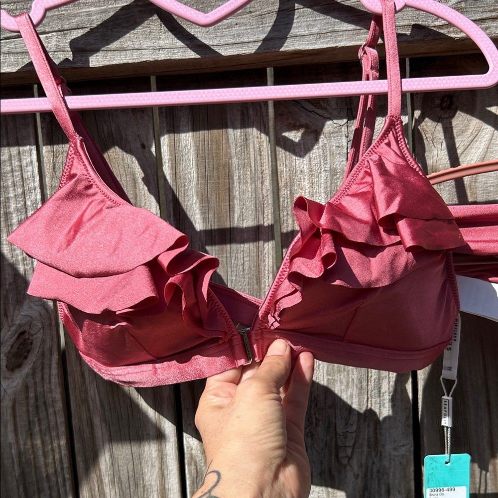 Victoria's Secret Pink Ruffle Bikini Top